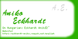 aniko eckhardt business card